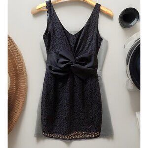 VTG Y2K Babydoll Mini Dress Women's 4 Black Lace Fairy Whimsigoth Romantic NWT
